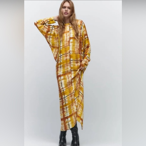 NWT ZARA MULTI COLOR MIDI SZ XS - Picture 2 of 9